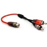 egb elektronik ANFİ Y KABLO 2 ERKEK 1 DİŞİ 30CM SİLİKON JAMESON JSY-12