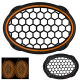 egb Midrange Kapağı Neon Ledli Oval Turuncu 2 Adet