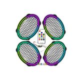 EGB Pixel Ledli Oval Hoparlör Kapak 4 Adet EGB EG-8856