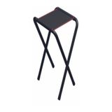 Ege Avm Katlanabilir Mini Katlanır Balıkçı Kamp Piknik Taburesi Metal Siyah 4'Lü
