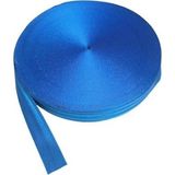 Ege Çelik Halat Emniyet Kemeri Kolon Halat Yassı Ip Halat 5 cm 1 Metre - Mavi