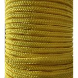 Ege Çelik Halat Renkli Iskota Halat Ip 12 mm 10 Metre Yelken Mandar Halatı Kamp Bağlama İpi - Sarı