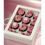 Ege Concept Life 12 Li Cupcake Kutusu Asetat Pencereli Ipli Yeni 35X26X11