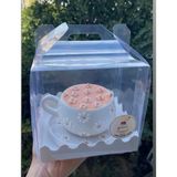 Ege Concept Life 14X14X14 Şeffaf Fincan Pasta & Kurabiye Kutusu