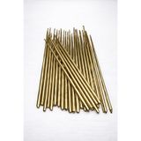 Ege Concept Life 20'li Paket 15 cm Gold Pasta Mumu - Altın Sarısı Doğum Günü Parti Süsü ve Kutlama Mumu