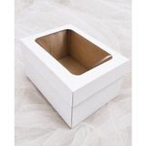 Ege Concept Life 36X26X20 Asetat Pencereli Beyaz Pasta Kutusu
