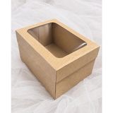 Ege Concept Life 36X26X20 Asetat Pencereli Kraft Pasta Kutusu