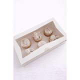 Ege Concept Life 6'lı Cupcake Kutusu Asetat Kapaklı 25x17x9 cm - Pastane & Organizasyon Sunumları