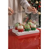 Ege Concept Life 6'lı Şeffaf Full Asetat Cupcake Kutusu 25x17x11 - Muffin ve Kek Kutusu