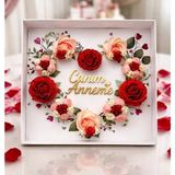 Ege Concept Life Kalp Cupcake Kutusu Asetat Pencereli 35X35X11 ve Canım Annem'e Pleksi
