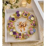 Ege Concept Life Mini Cupcake Kutusu 10 Bölmeli Kurdela Detaylı Çelenk 21X21X8