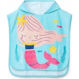 Ege Cotton Baby Su Yeşili Baskılı Kapüşonlu Kız Bebek Bornoz - 7 - 8 Yaş