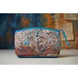 Ege Fular Şal Sanat Serisi – 30X20 cm Premium Kadife El Portföyü ve Çok Amaçlı Büyük Boy Cüzdan - 147-Renkli - 10