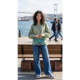 Ege Fular Şal Sanat Serisi – 30X20 cm Premium Kadife El Portföyü ve Çok Amaçlı Büyük Boy Cüzdan - 147-Renkli - 5