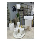 ege gross Mermer Banyo Seti- 9 Parça -Mermer Banyo Takımı