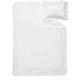 Ege Home Country Bebek Fırfırlı Nevresim Takımı Beyaz - 100 x 150 cm