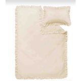 Ege Home Country Fırfırlı Bebek Nevresim Takımı - Bej - 100 x 150 cm