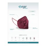 EGE MASKE Ege Ffp2 4014-k Nr N95 Ventilsiz Maske 50'li Bordo