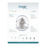 EGE MASKE Ege Ffp2 600 Nr N95 Ventilsiz Maske 40'lıpaket
