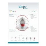 EGE MASKE Ege Ffp3 701 Nr N99 Ventilli Katlanır Maske 10'lu