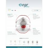 Ege Maske Ffp3 701 Nr N99 Ventilli Katlanır Maske 10 Adet