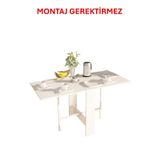 Ege Mobilya Katlanır Mutfak Masası Pratik Balkon Masası