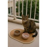 EGE ÖRGÜM Kedi Ve Küçük Irk Köpekler Için Mama Altlığı Kedi Beslenme Paspası 50x30 Cm