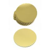 Ege Pastacılık 5li Karton Pasta Altlığı Yuvarlak Gold 28 Cm