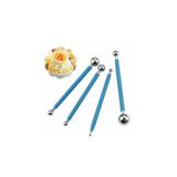 Ege Pastacılık Marzipan Seti Metal 4lü Şeker Hamuru Şekillendirme Göz Modelleme Pasta Figür Çiçek Yapma Seti