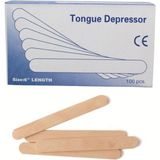 Ege Store Wooden Spatula Tongue Depressor 100LÜ