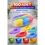 EGE TOPTAN GIDA 100 Adet Karışık Renk Galoş