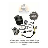 egebahcealetleri MOTORLU TIRPAN 44MM ÇİN GRUBU SİLİNDİR,PİSTON,KARBÜRATÖR ,BUJİ,BENZİN HORTUM KİTİ,BENZİN SÜZGECİ