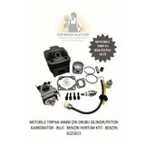 egebahcealetleri MOTORLU TIRPAN 44MM ÇİN GRUBU SİLİNDİR,PİSTON,KARBÜRATÖR ,BUJİ,BENZİN HORTUM KİTİ,BENZİN SÜZGECİ