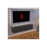 Egecan Mobilya Antrasit 80 Cm Tv Ünitesi Tv Sehpası Duvar Rafı Kitaplık