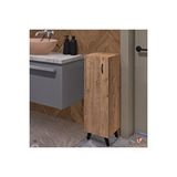 Egecan Mobilya Atlantik Çam Tek Kapaklı 3 Raflı Banyo Dolabı Havlu Dolabı Kiler Dolabı Erzak Dolabı Ekmek Dolabı