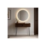 Egecan Mobilya Barok Metal Ayaklı Modern Dresuar – 80x20x20 cm, Suntalam, Minimalist Antre ve Salon Konsol Dolabı