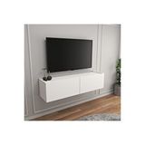 Egecan Mobilya Beyaz 100 Cm Tv Ünitesi Tv Sehpası Duvar Rafı Kitaplık