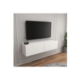 Egecan Mobilya Beyaz 110 Cm Tv Ünitesi Tv Sehpası Duvar Rafı Kitaplık