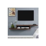 Egecan Mobilya Ceviz 100 Cm Tv Ünitesi Tv Standı Duvar Rafı Kitaplık
