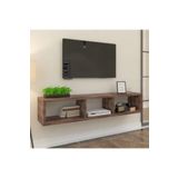 Egecan Mobilya Ceviz 140 Cm Tv Ünitesi Tv Standı Duvar Rafı Kitaplık