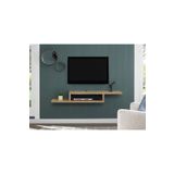 Egecan Mobilya Meşe 180 Cm Tv Ünitesi Tv Standı Duvar Rafı Kitaplık