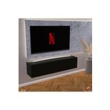 Egecan Mobilya Siyah 100 Cm Tv Ünitesi Tv Sehpası Duvar Rafı Kitaplık