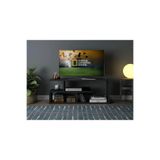 Egecan Mobilya Tv Ünitesi Tv Sehpası Kitaplık Salon Oturma Odası Tv Ünitesi (Siyah)