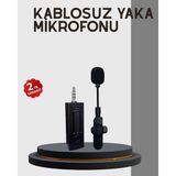 Egecen 20 Metre Menzilli Kablosuz Yaka Mikrofonu Gürültü Engelleyici - EC001Z-55WFE3 - Renkli