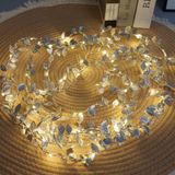 Egecen 3 Metre Yaldızlı Gümüş LED Işık – Dekoratif Ortam ve Yılbaşı Aydınlatması - 00 Beyaz - Belirtilmemiş