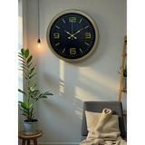 Egecen 40 cm Metal Eskitme Vintage Duvar Saati - Belirtilmemiş - Pembe