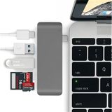 Egecen Ally 5 In1 Usb-C Hub 3.0 Type-C Şarj Kart Reader Type-C Bütün Cihazlar Için-(5 - EC001Z-56WH6 - Gümüş