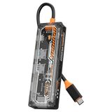 Egecen Ally 6in1 Type-C To Usb3.0 + Usb2.0 + Type-C Pd 100W + Sd + Tf + HDMI Çoğaltıcı - EC001Z-56U3Z - Şeffaf