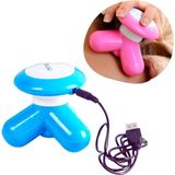 Egecen Buffer® 3 Başlıklı Titreşimli USB Şarjlı Mini El Masaj Aleti - 0 - Siyah