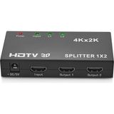 Egecen Enkado EKD-HS12 HDMI Çoklayıcı 1giriş 2çıkış (1PC-2MONITÖR)(1923) - EC001Z-55TT55 - Çok Renkli